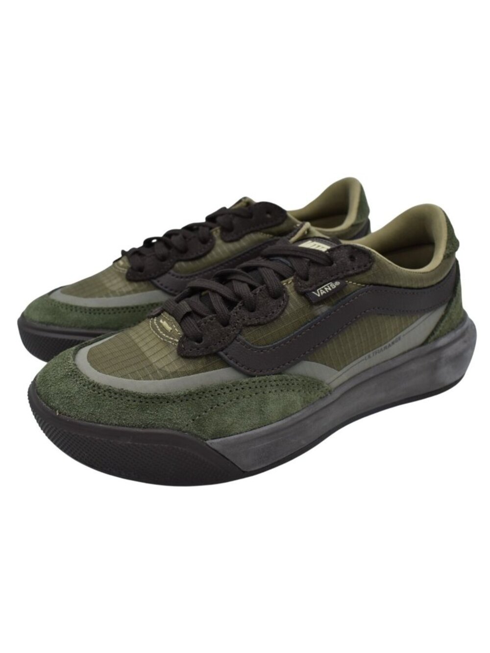 Vans‎ Womens 8.5 MTE Ultrarange 2.0 SE Ripstop Coal Brown Olive Sneakers Shoes